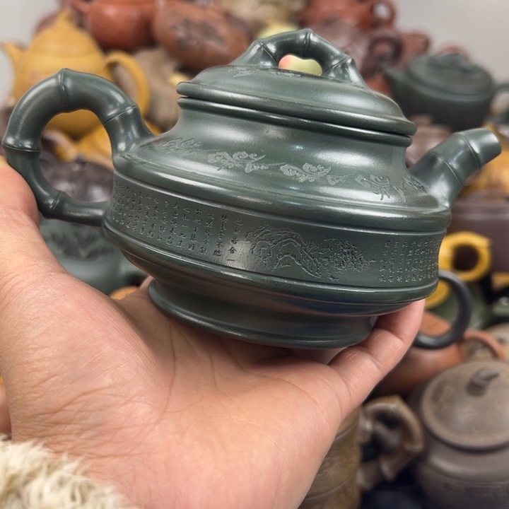 茶壶紫砂盖子跳砂
