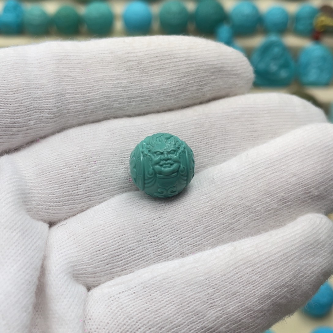 绿松石未镶嵌颈饰卡12.7