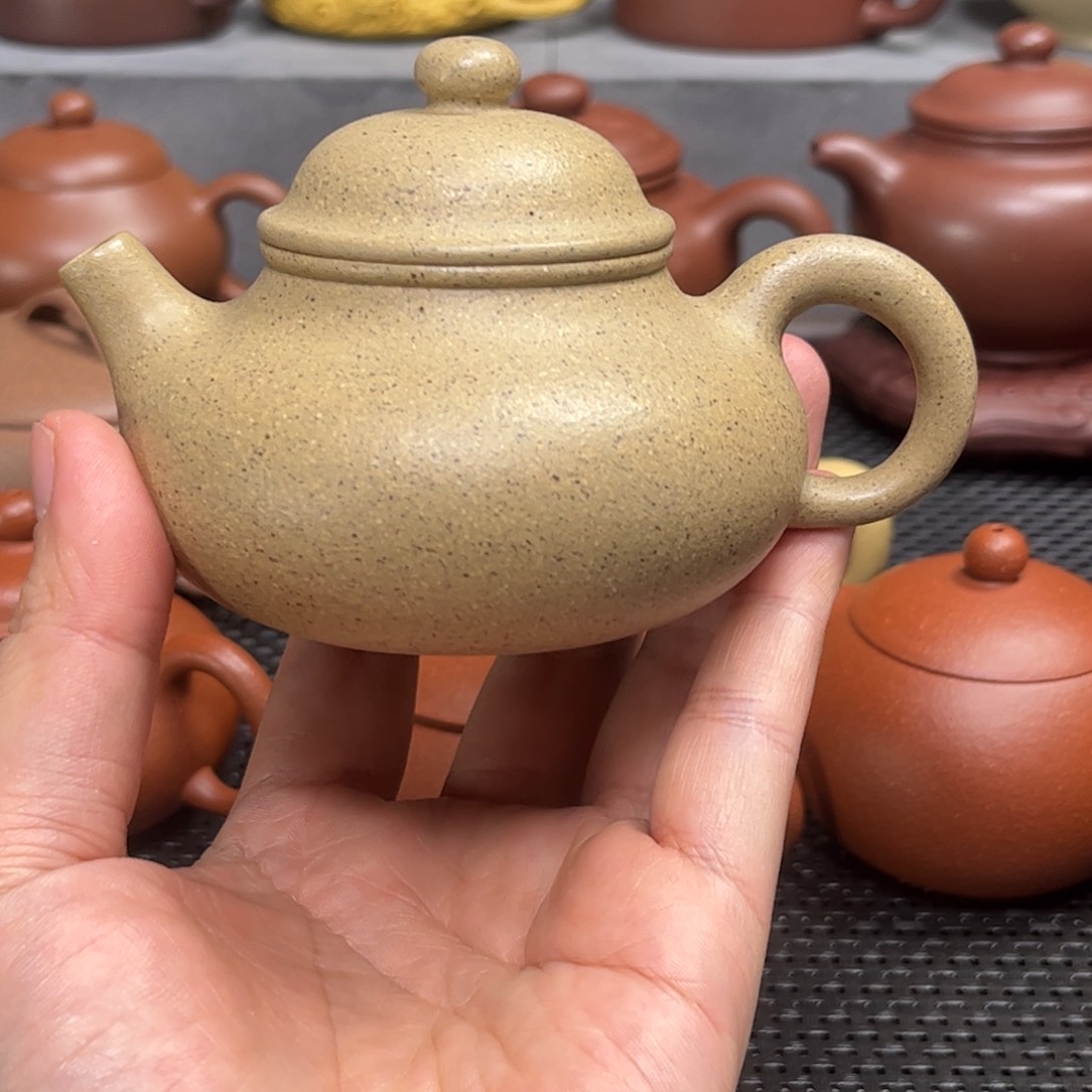紫砂茶壶紫砂紫砂芝麻段