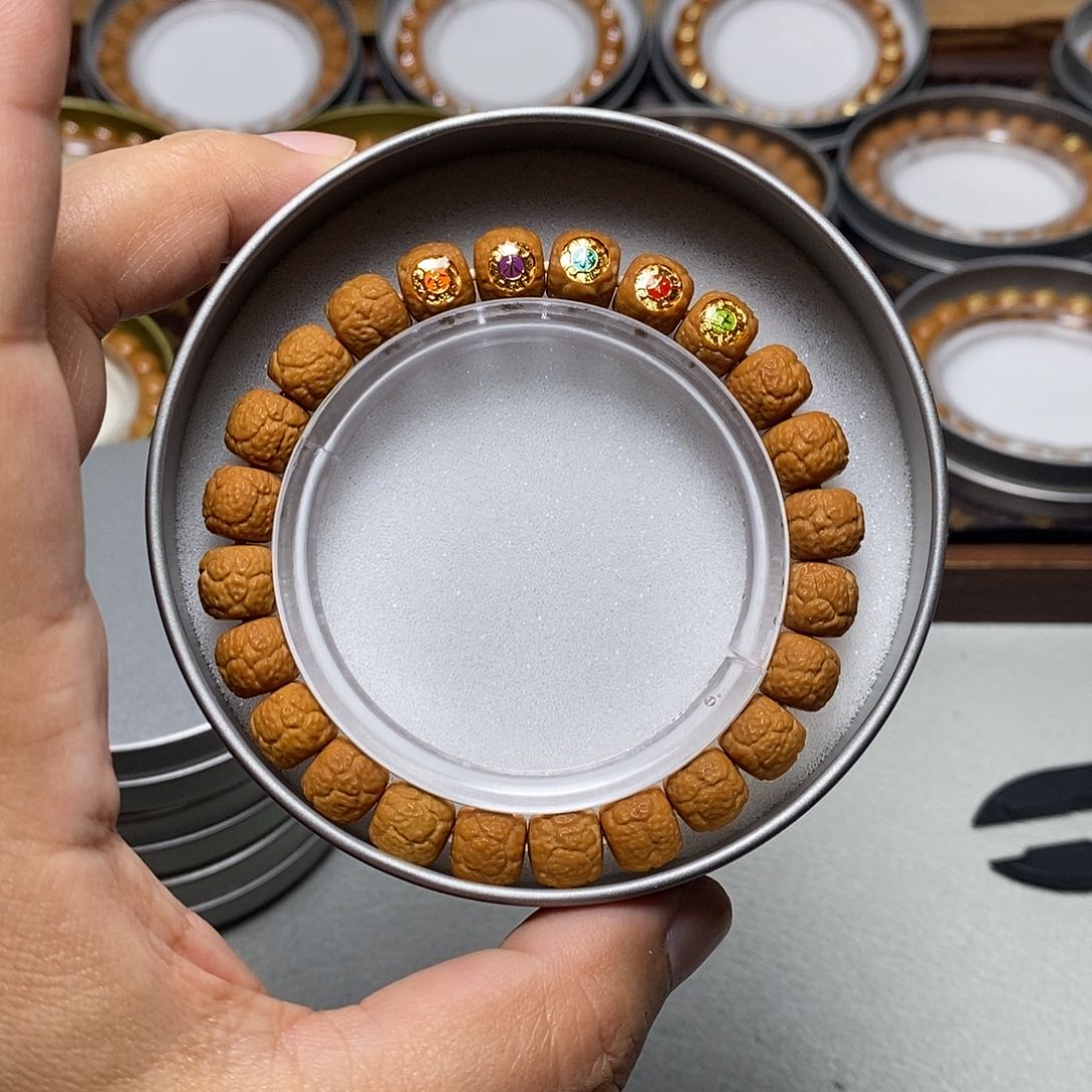 猴头核桃手串23号五标麒麟饕餮9+左右