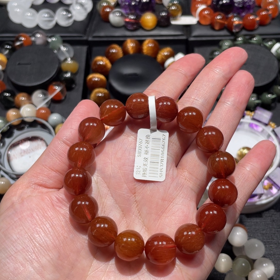 手链水晶未镶嵌红发13mm