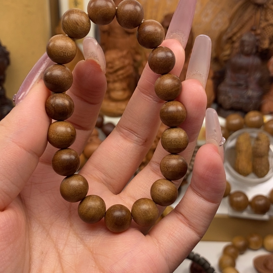 五***悟檀香木手串/手链迈索尔老山檀香1.0奶香，微瑕