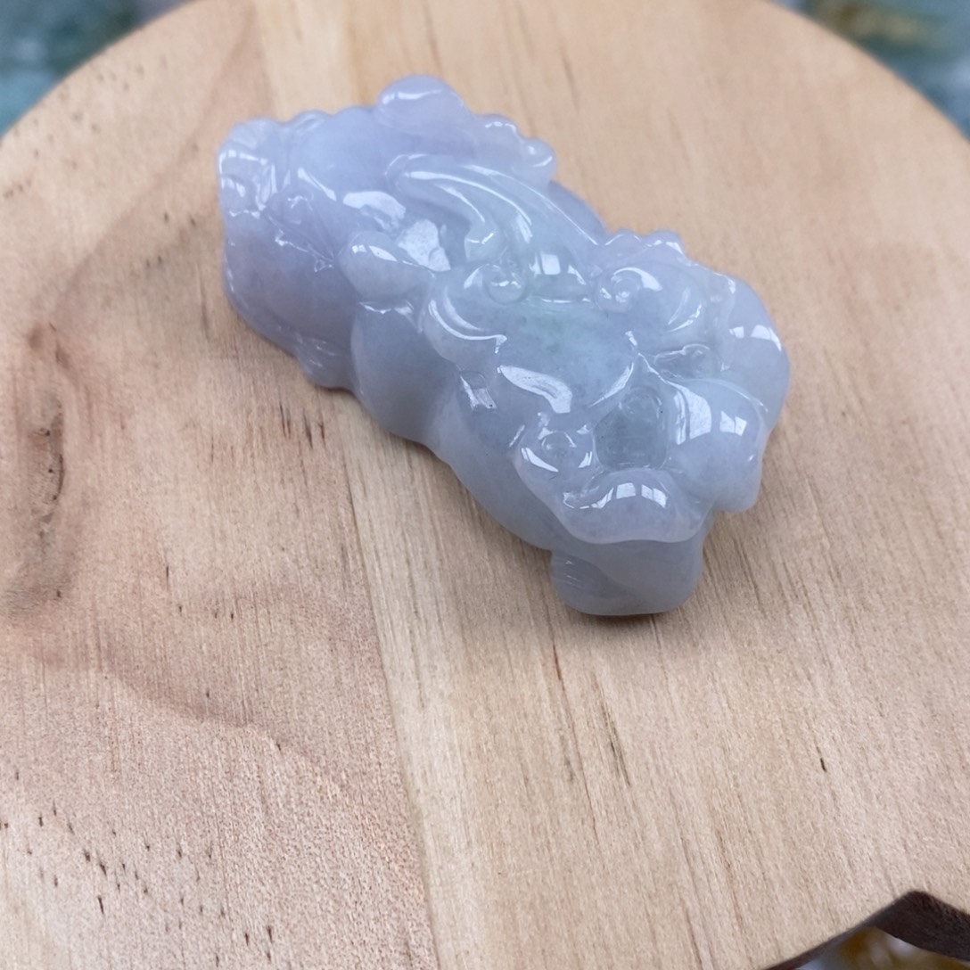 翡翠未镶嵌颈饰多人如意貔貅吊坠