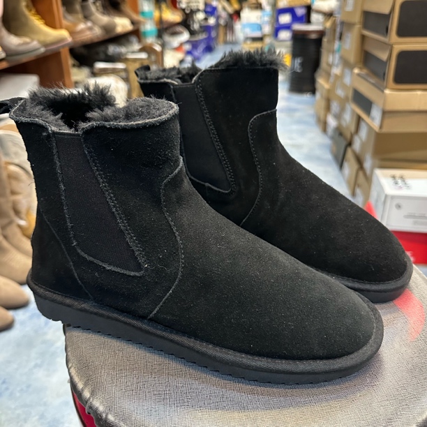 福利款冬季黑色雪地靴百搭款个性冬季保暖舒适微瑕