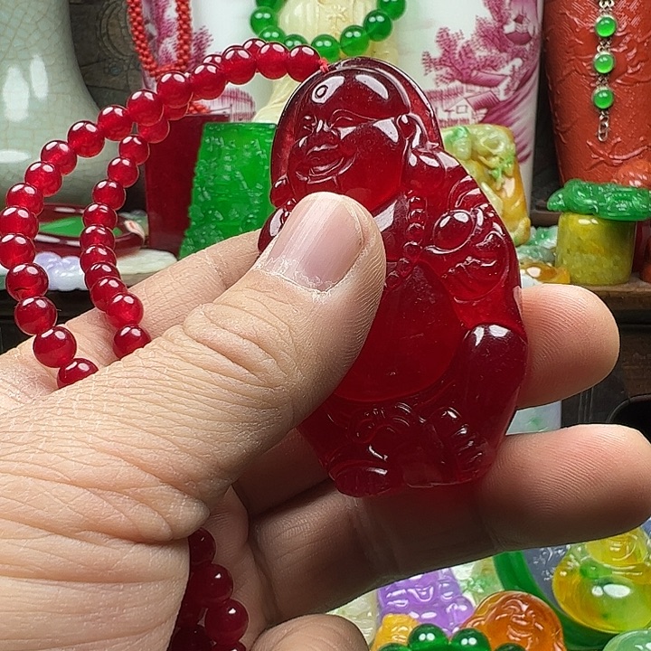 妞***佑翡翠未镶嵌颈饰全场福利