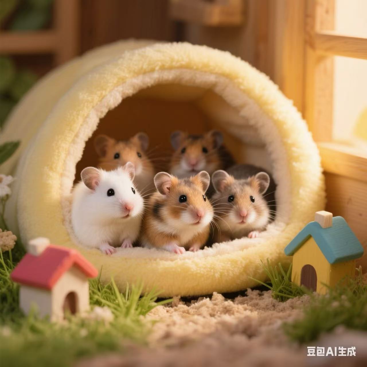 温顺可家养的仓鼠宠物三线紫仓金丝熊【短毛】