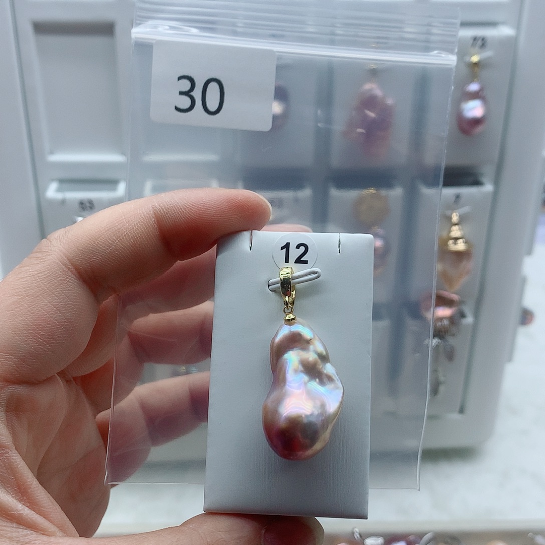 淡水珍珠合金吊坠(不含链)