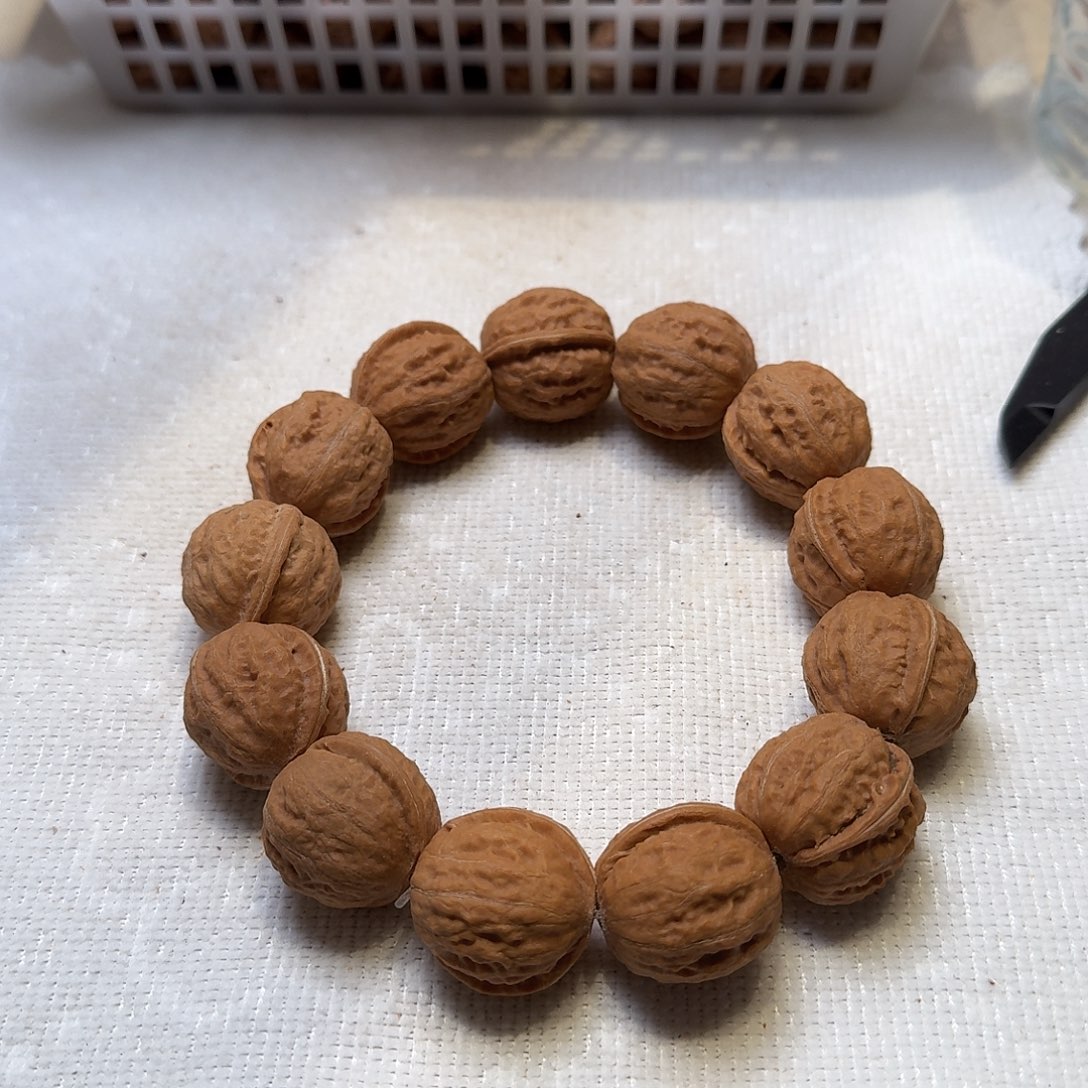 核桃手串/手链9号边肚高25