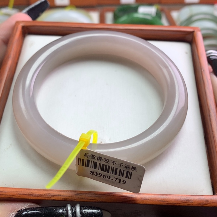 和田玉手镯未镶嵌57-58