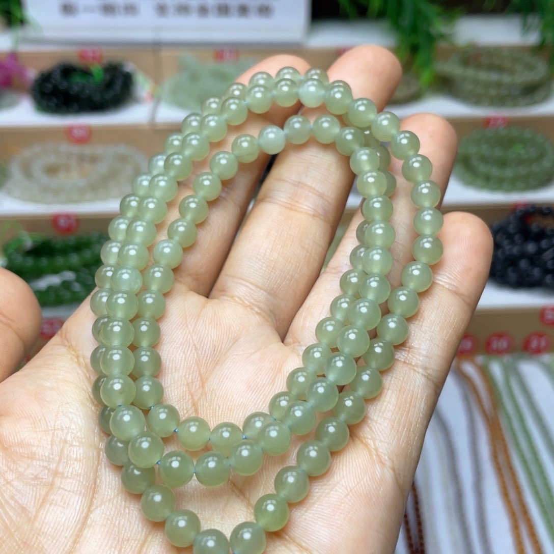 和田玉颈饰未镶嵌6mm