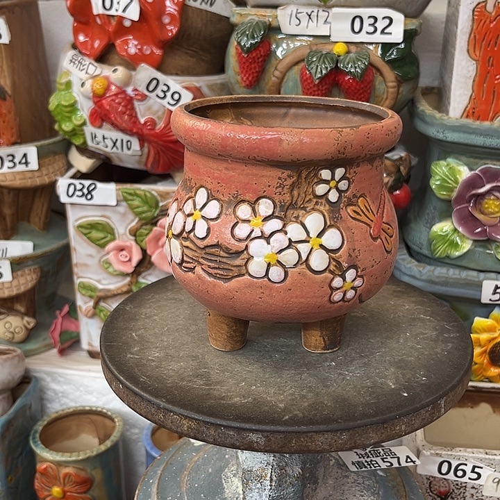 粗陶材质多肉花盆