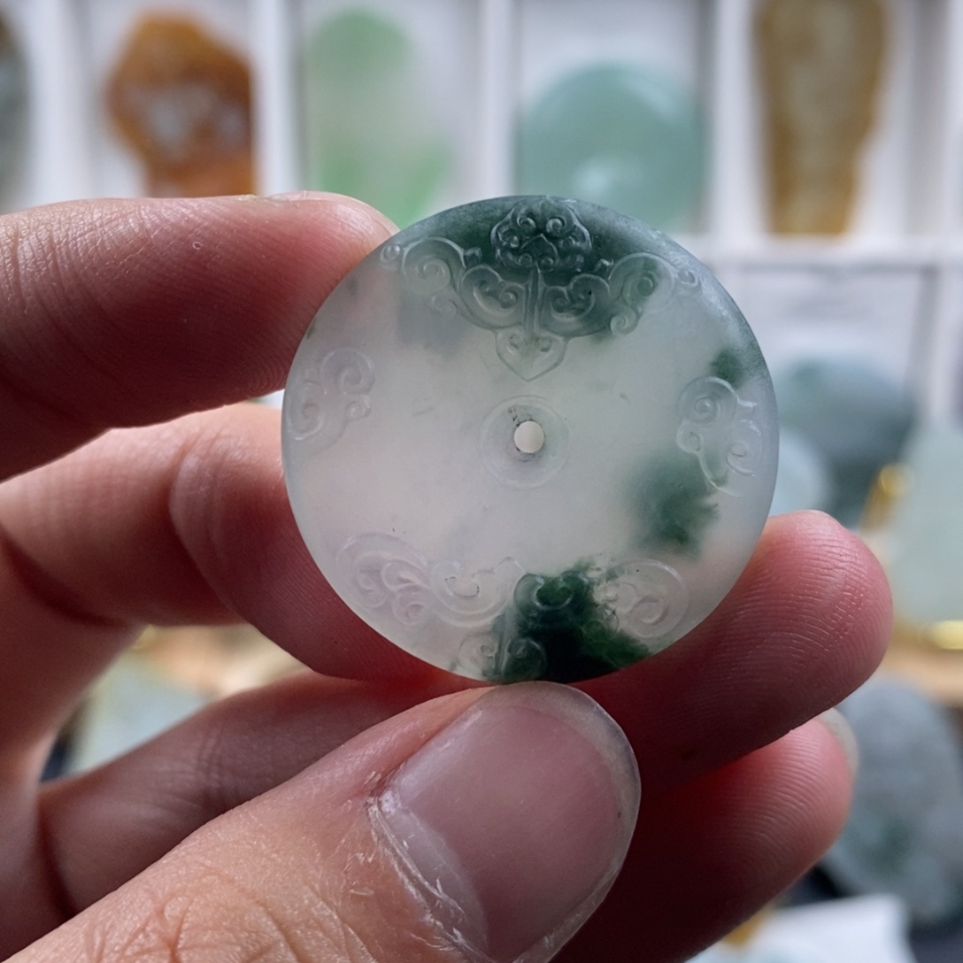 未镶嵌定制翡翠扣子