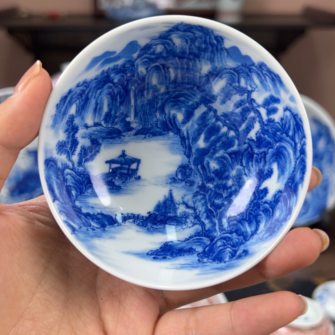 瓷片欧**米景德镇手工手绘陶瓷