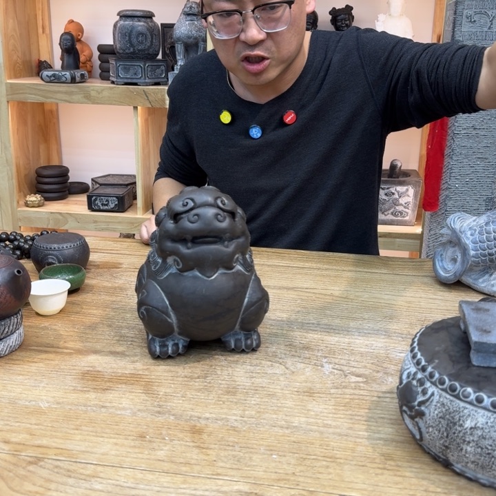 西安石晋錾石雕手工雕刻摆件