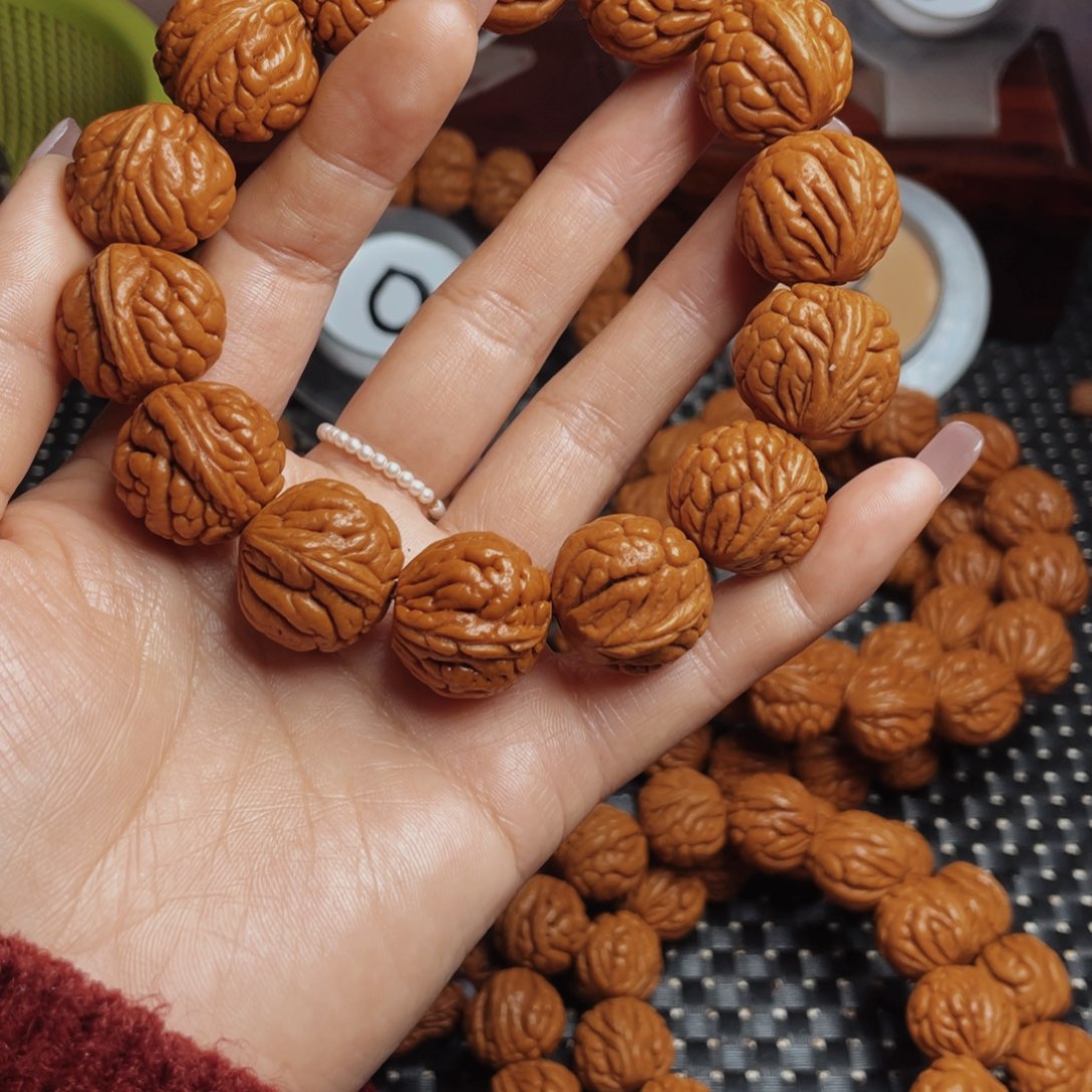 桃核手串秦岭龙纹桃核