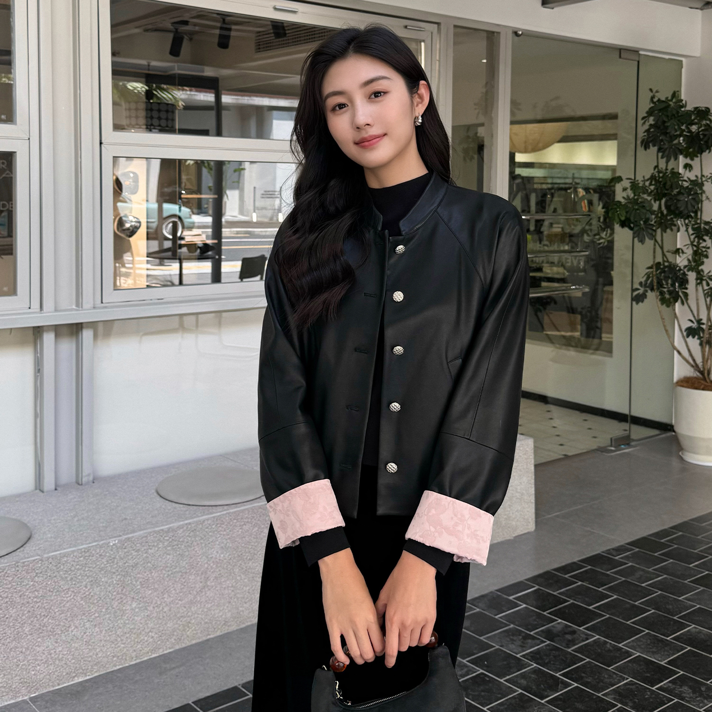 2025秋季休闲时尚外套通勤气质百搭外套8A036