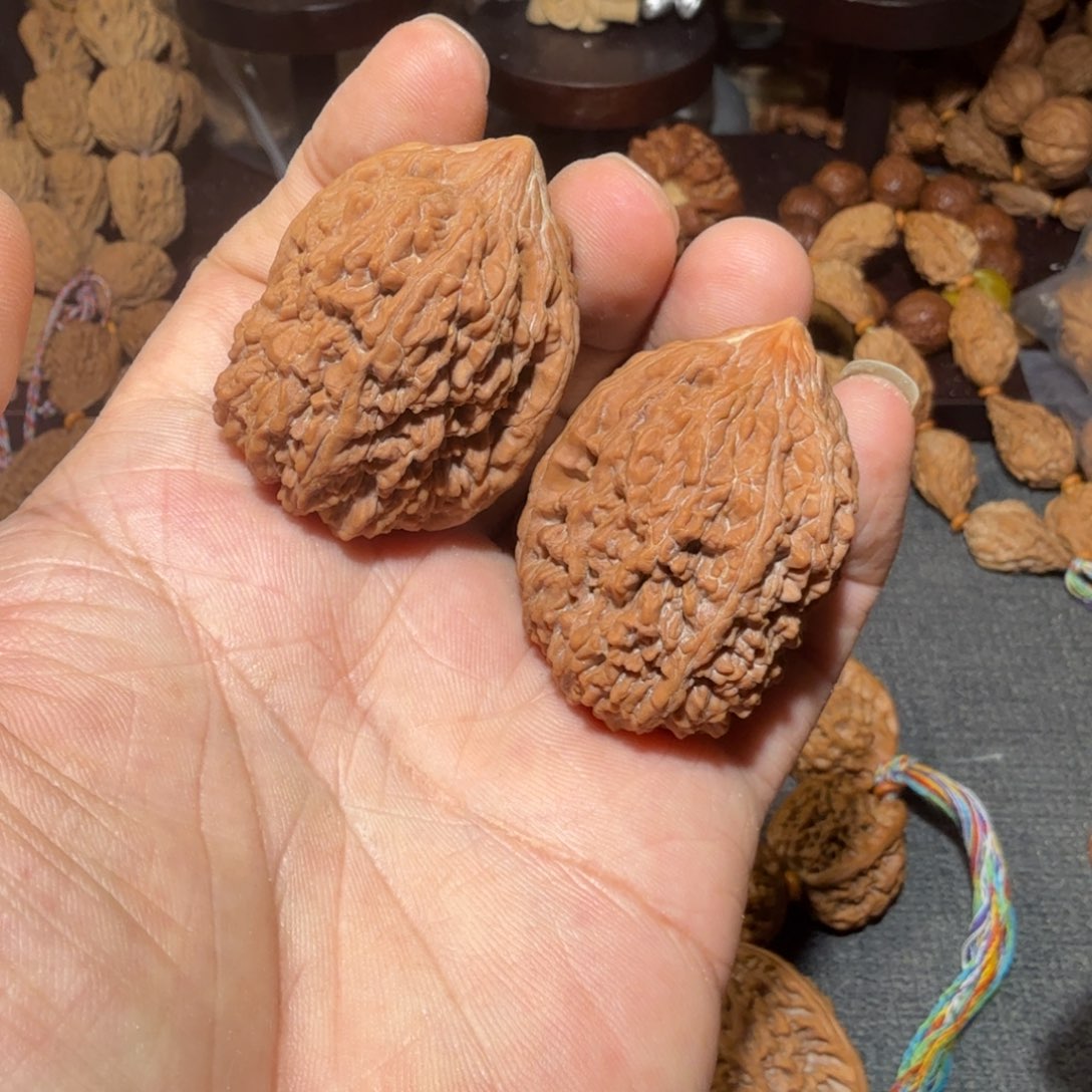 把件文玩核桃大蒜头38修尖