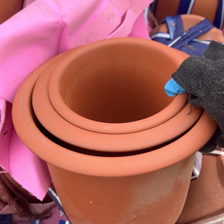 红陶紫砂兰花盆微瑕