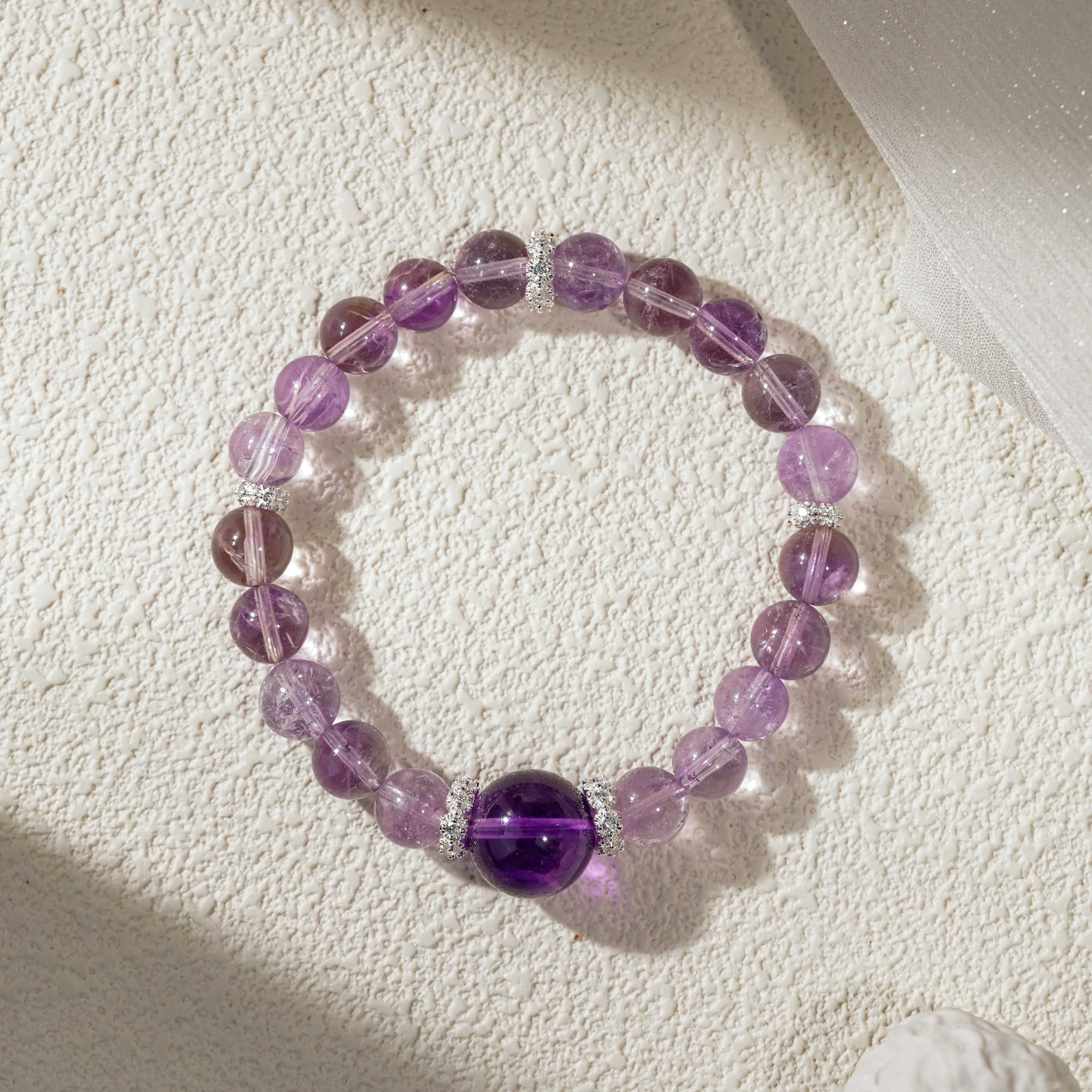 【九紫非凡】水晶手串（天然珠宝多样性发其一）