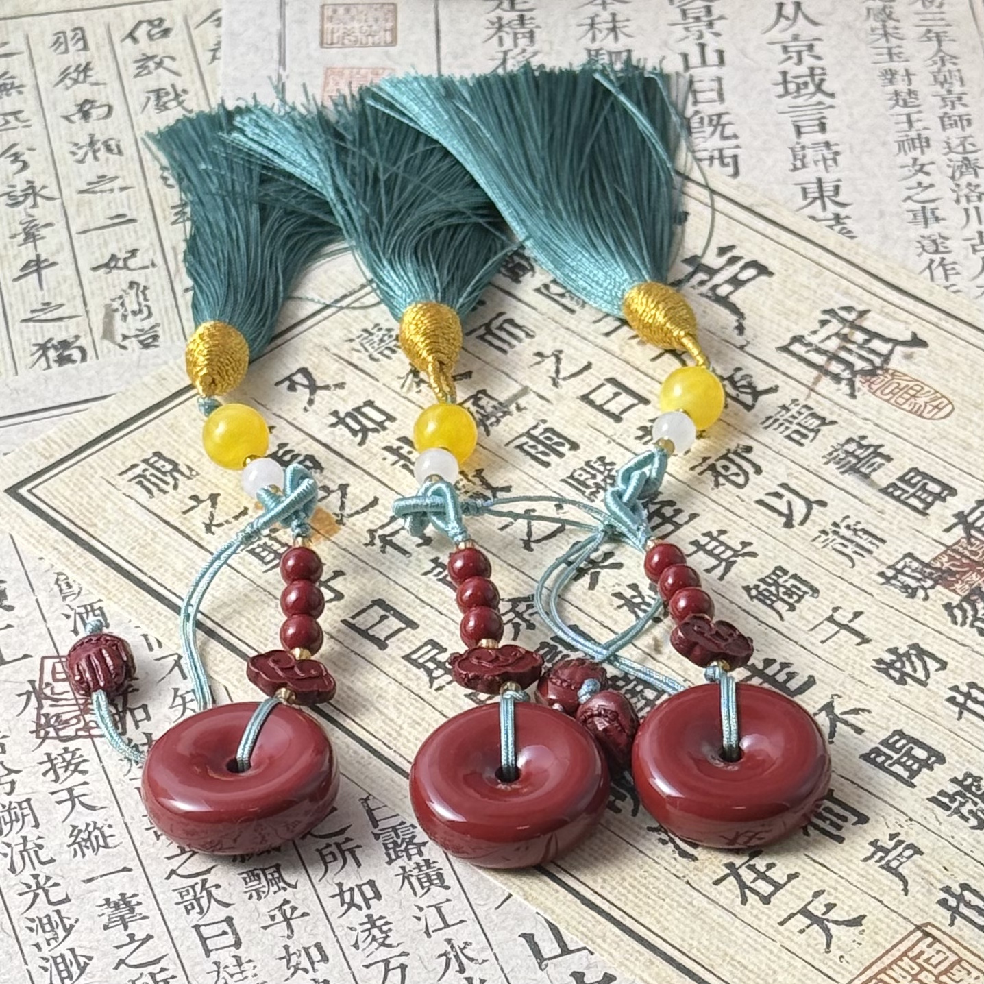 【老佛爷】2615-平安扣紫金砂车挂包挂