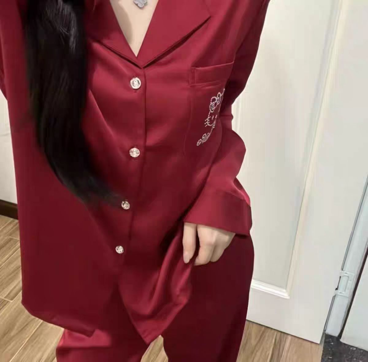 秋季冰雪丝凉感冰丝情侣性感男女女士大码春秋长袖睡衣舒适居家服