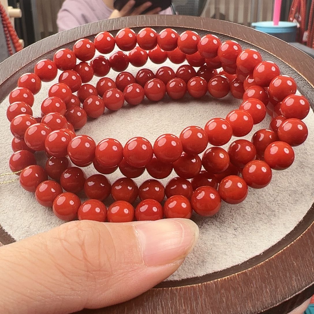 南红玛瑙多圈未镶嵌