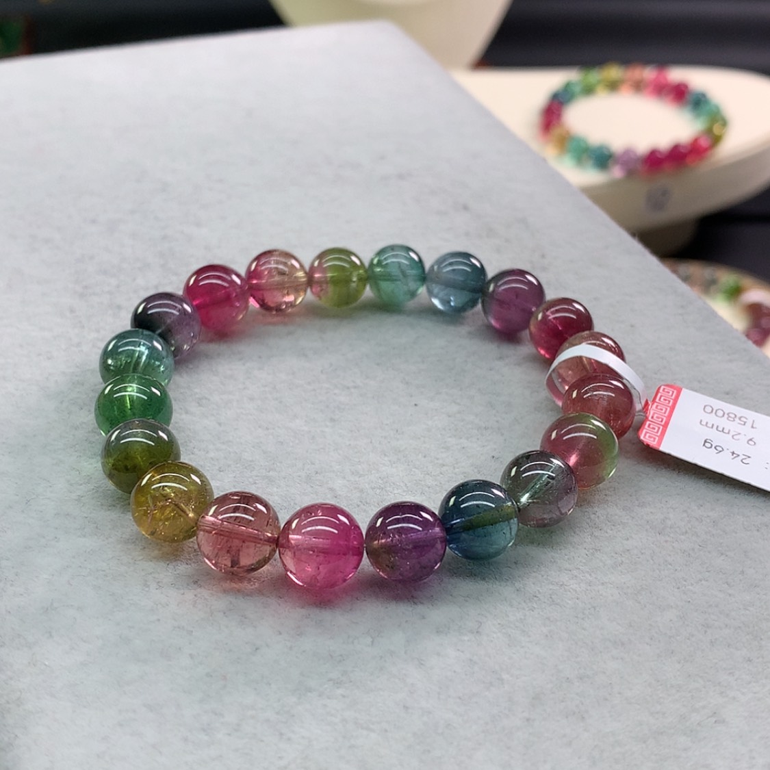 【闪购商品】碧玺手链未镶嵌碧玺艳丽西瓜单圈9.2