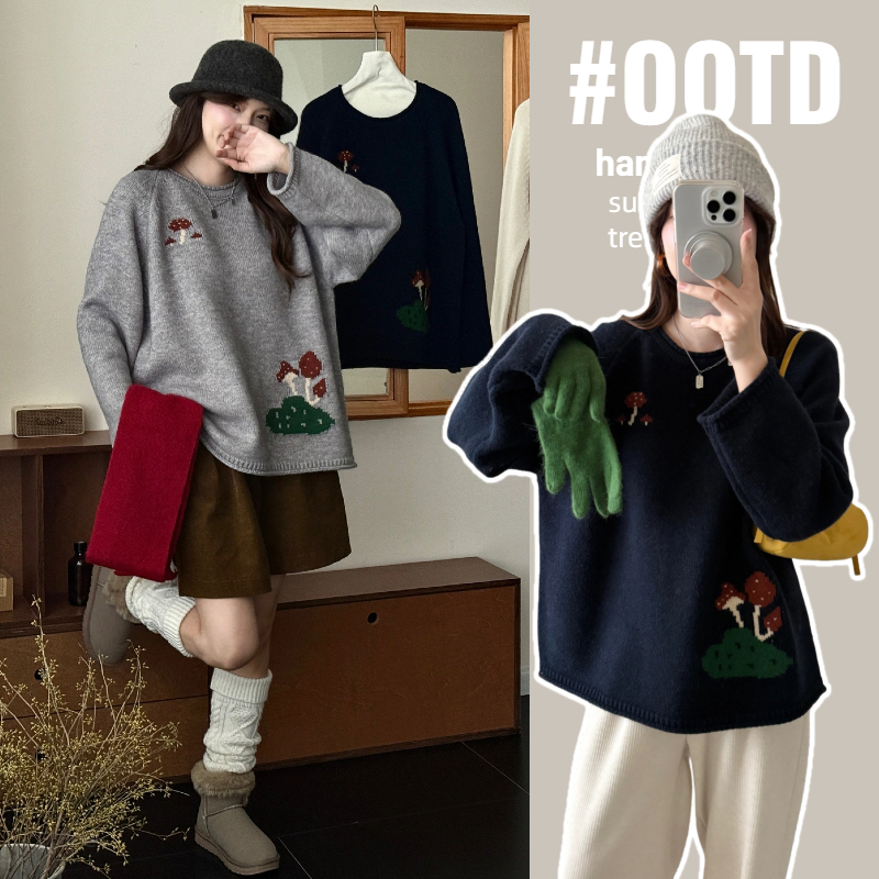 孕妇毛衣2026时尚高级感慵懒法式洋气针织毛衣独特休闲秋冬必备