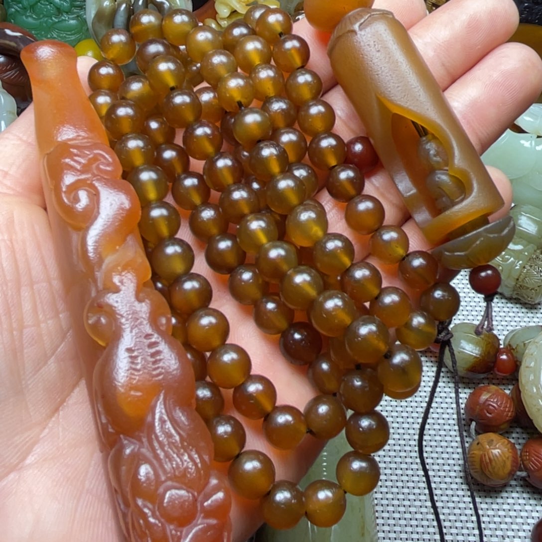 玛瑙/玉髓颈饰未镶嵌换***！