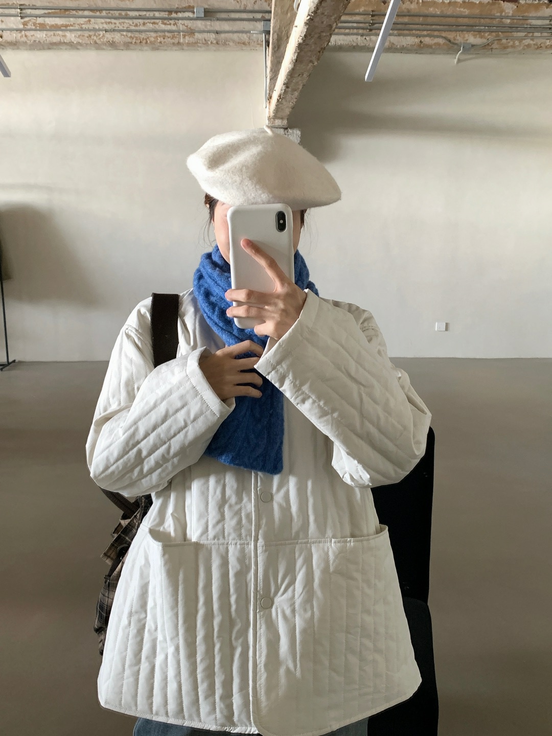 宽松休闲棉服外套