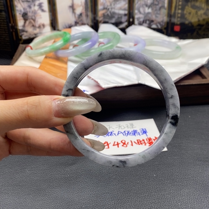 翡翠未镶嵌手镯62-64