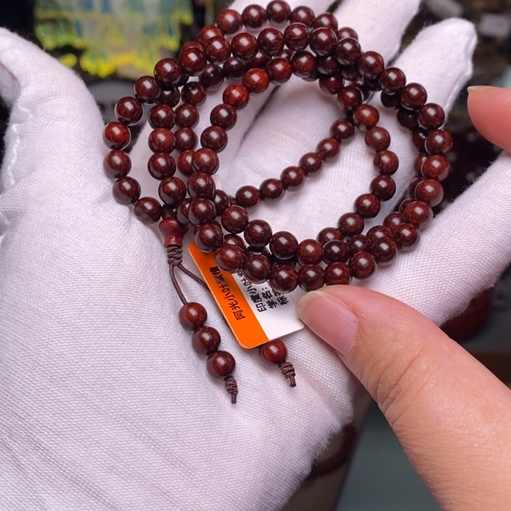 手串/手链小叶紫檀原汁原味0.6cm 二膘泥料福利