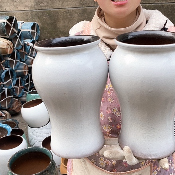 紫砂花盆正品口15高27