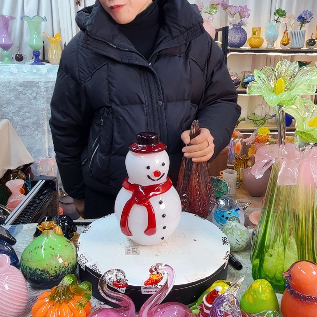 雪人家悦美居琉璃摆件