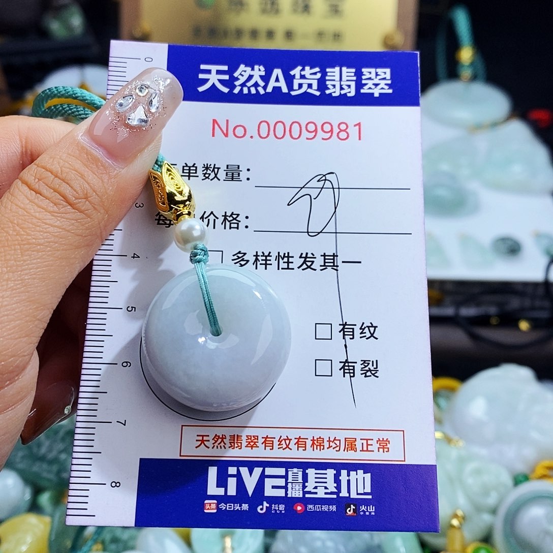 翡翠未镶嵌毛衣链9981