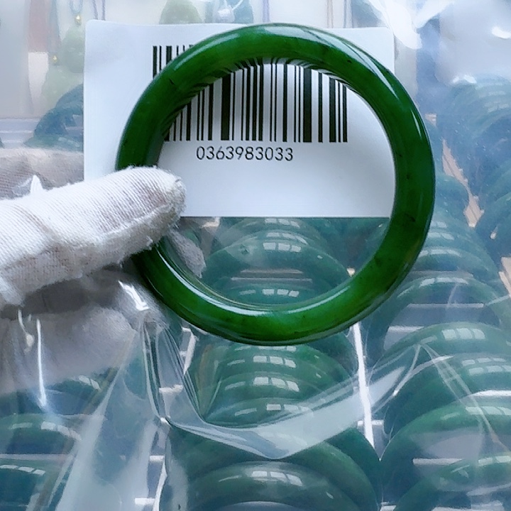 和田玉（碧玉）手镯未镶嵌58.8