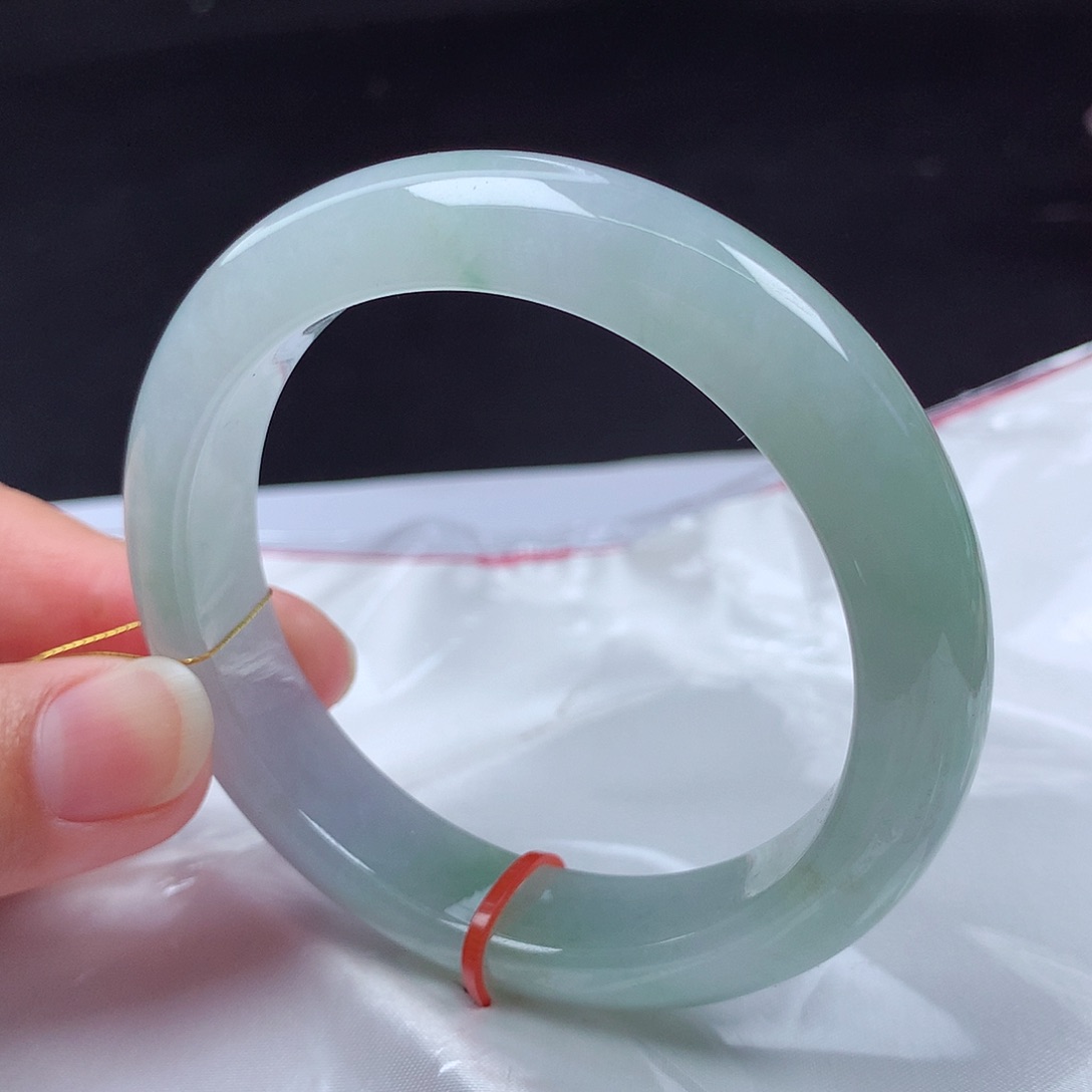 翡翠未镶嵌手镯56圈053012