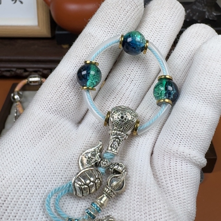 铜合金文玩配饰蓝水套