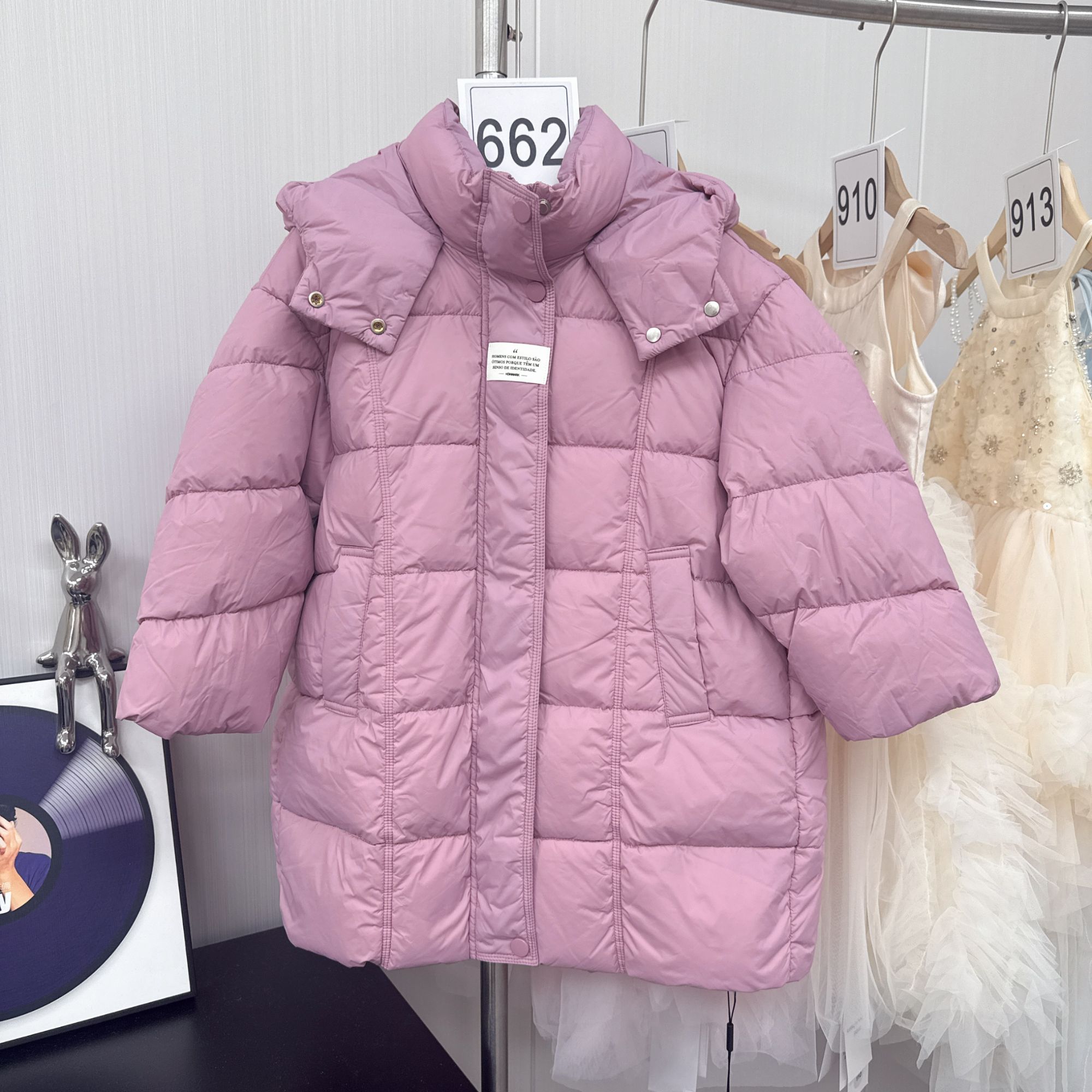 Alice *662*  女童粉色中长款羽羽服冬款