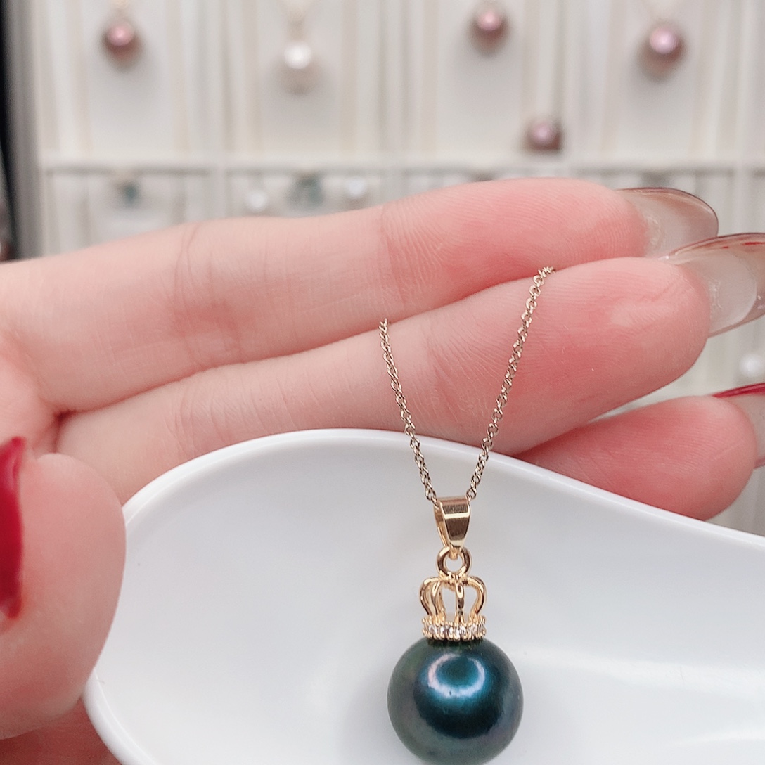 合金淡水珍珠吊坠(赠链)