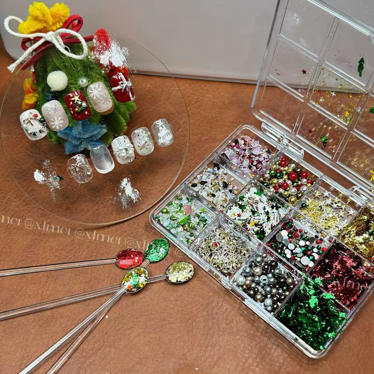 【希妹甄选】美甲12格圣诞素材合集