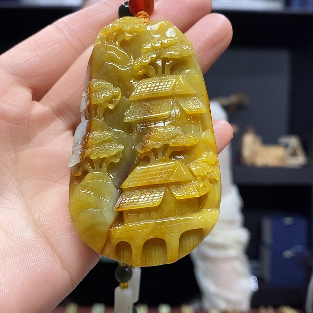 岫玉挂件吊坠未镶嵌