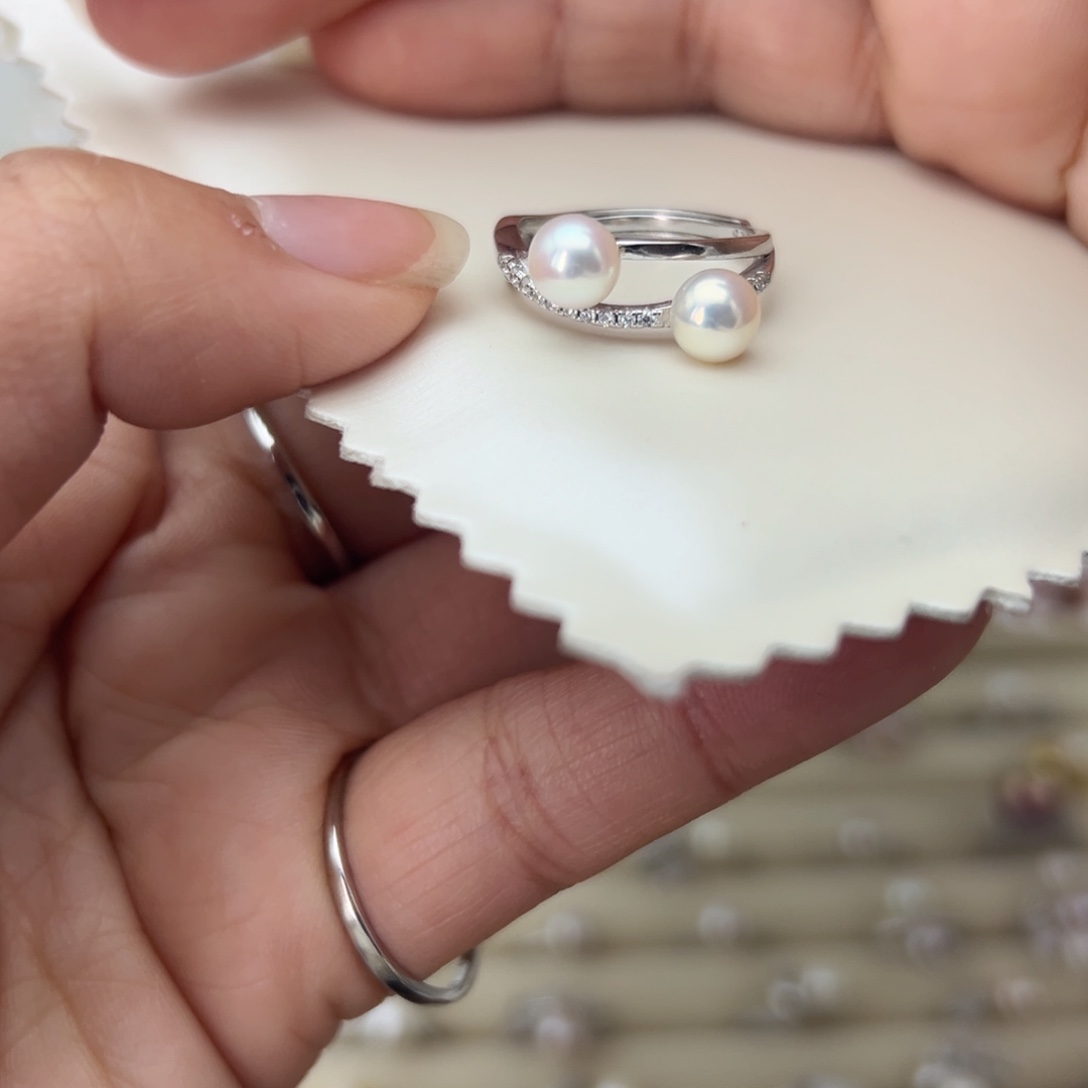 淡水珍珠珍珠银S925镶嵌