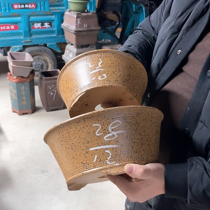 紫砂花盆紫砂等传统