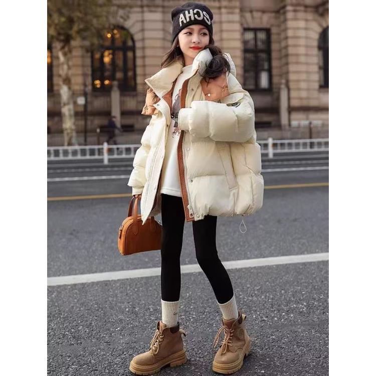 502060《现》韩版儿童休闲百搭时尚连帽洋气羽绒服