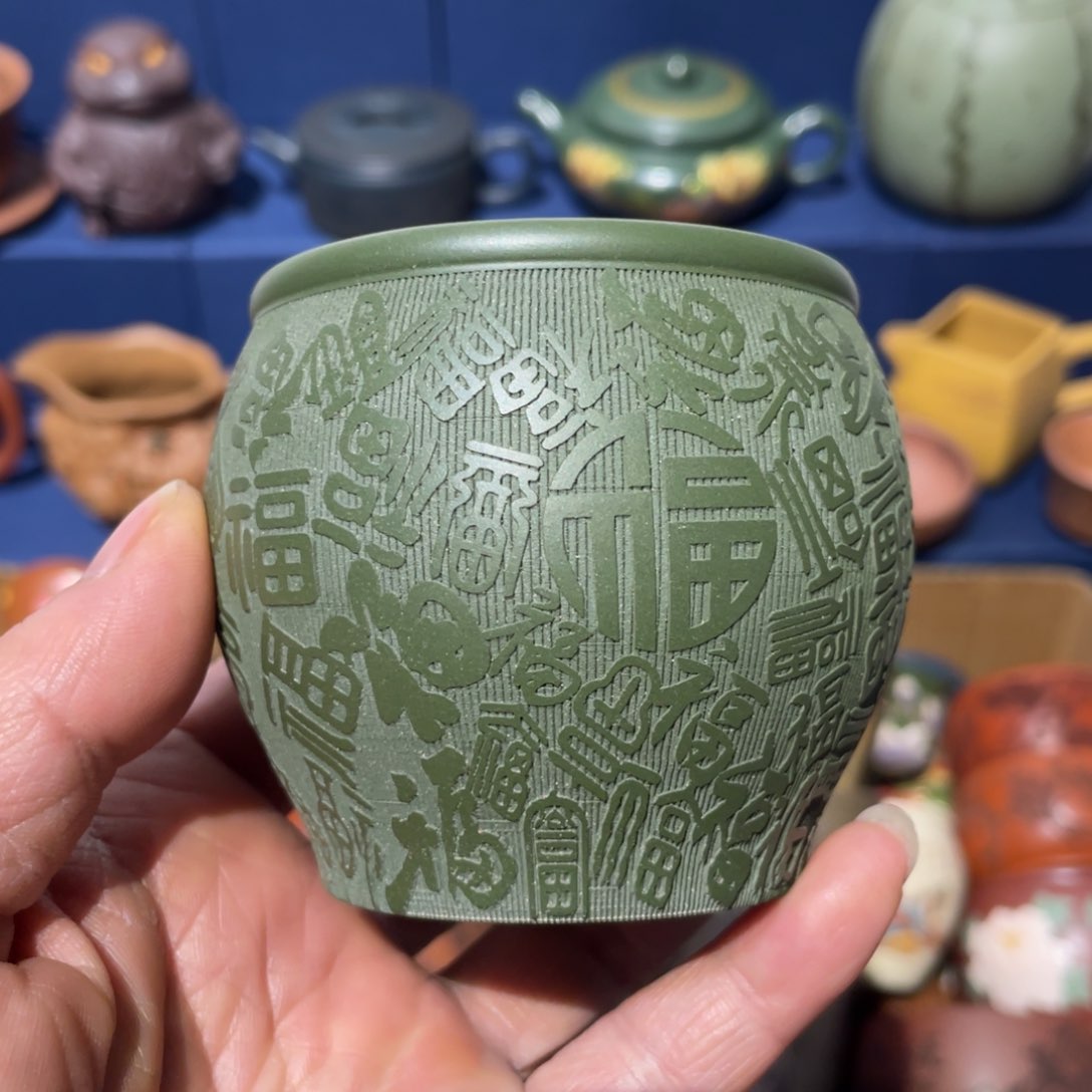 原矿紫砂手工主人杯