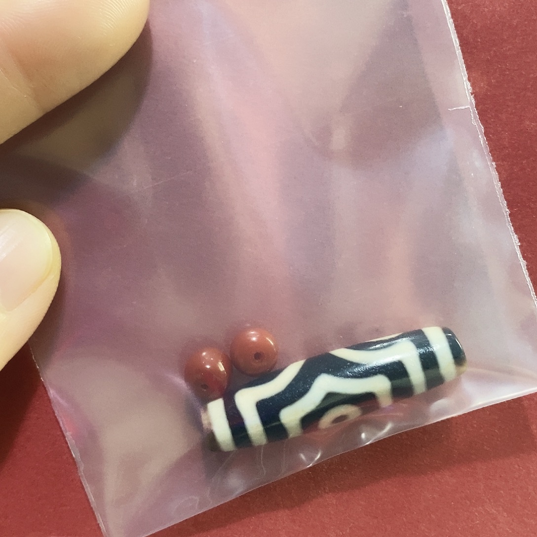 @***G玛瑙/玉髓未镶嵌颈饰行运臻品顶料三眼