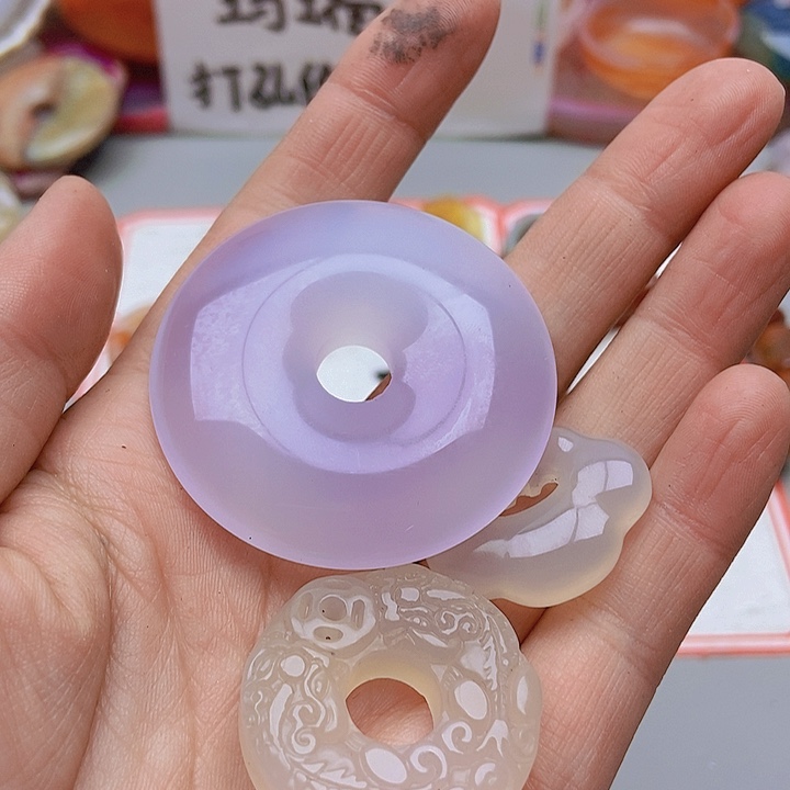 【闪购商品】玛瑙/玉髓珠宝半成品未镶嵌欣