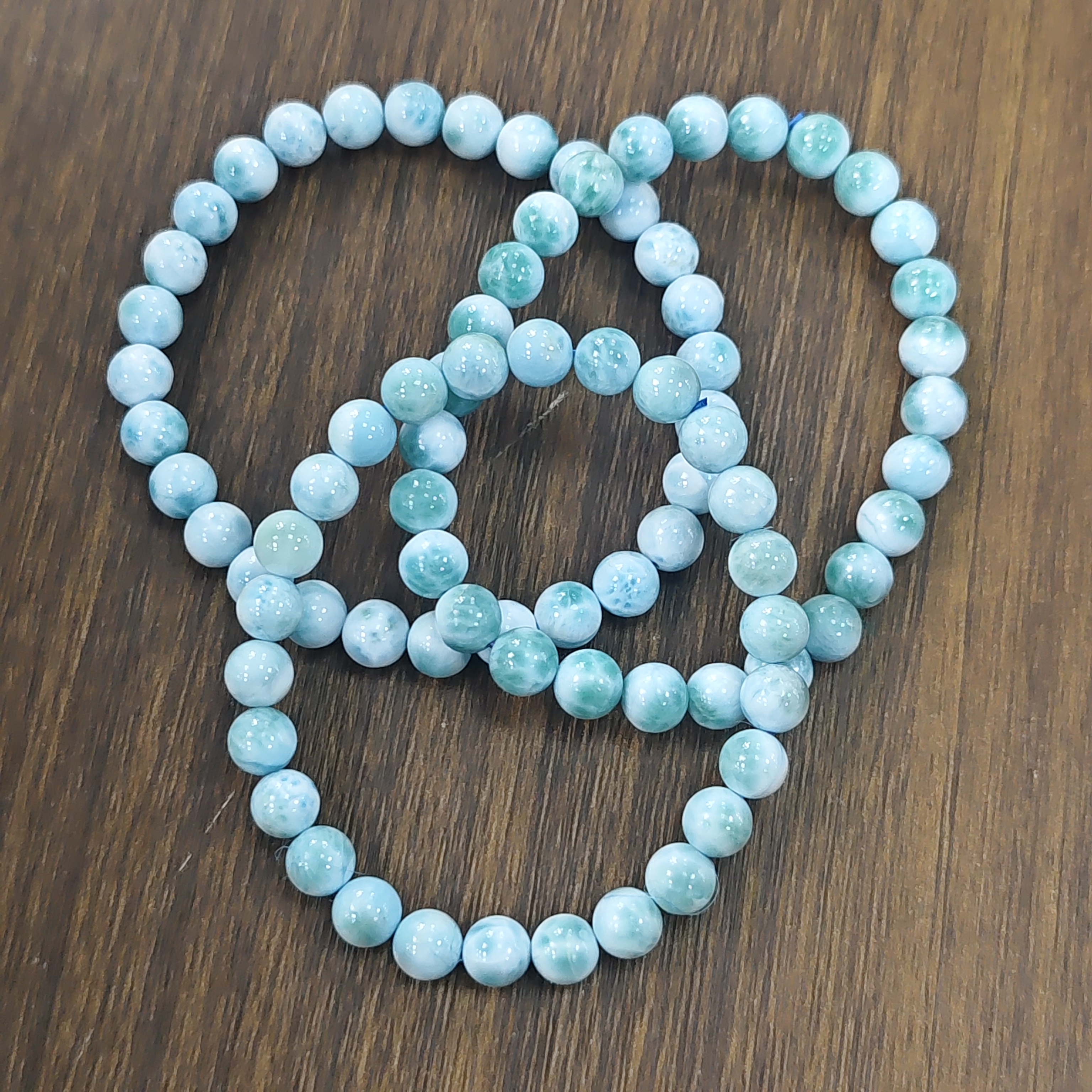 【书记甄选】天然海纹石单圈手链 多样性发一件 约7mm XL3089