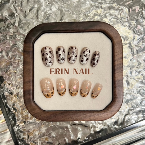 【ERIN NAIL｜豹纹系列】简约时尚高级休闲百搭款豹纹穿戴甲（预售）